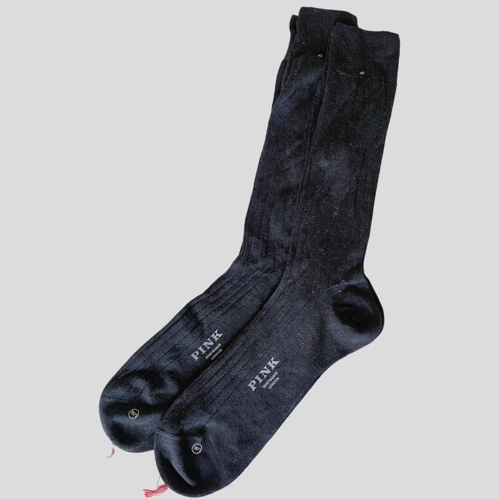 NWOT Men’s PINK Thomas Pink Wool Blend Dress Socks, L/XL - 1 PAIR only